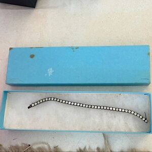 Elegant Silver Rhinestone Bracelet